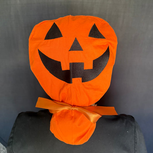 Jack-O-Lantern Halloween Scrub Cap