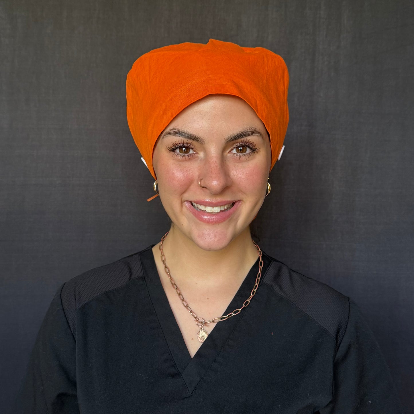 Jack-O-Lantern Halloween Scrub Cap